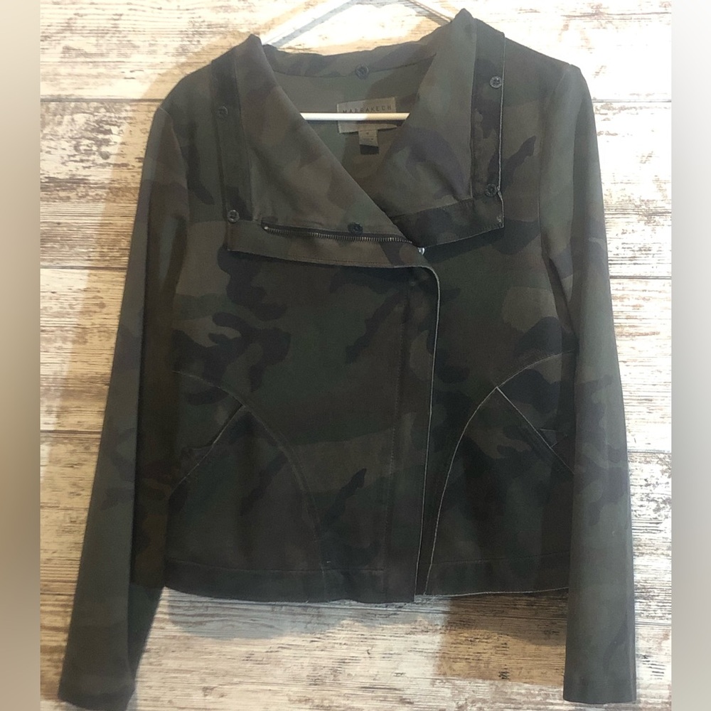 Marrakech camouflage faux leather women’s jacket